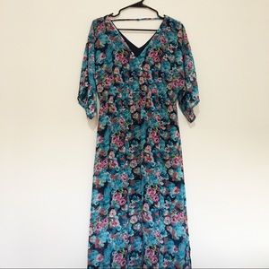 FINAL SALE Kimono Sleeve Maxi Dress